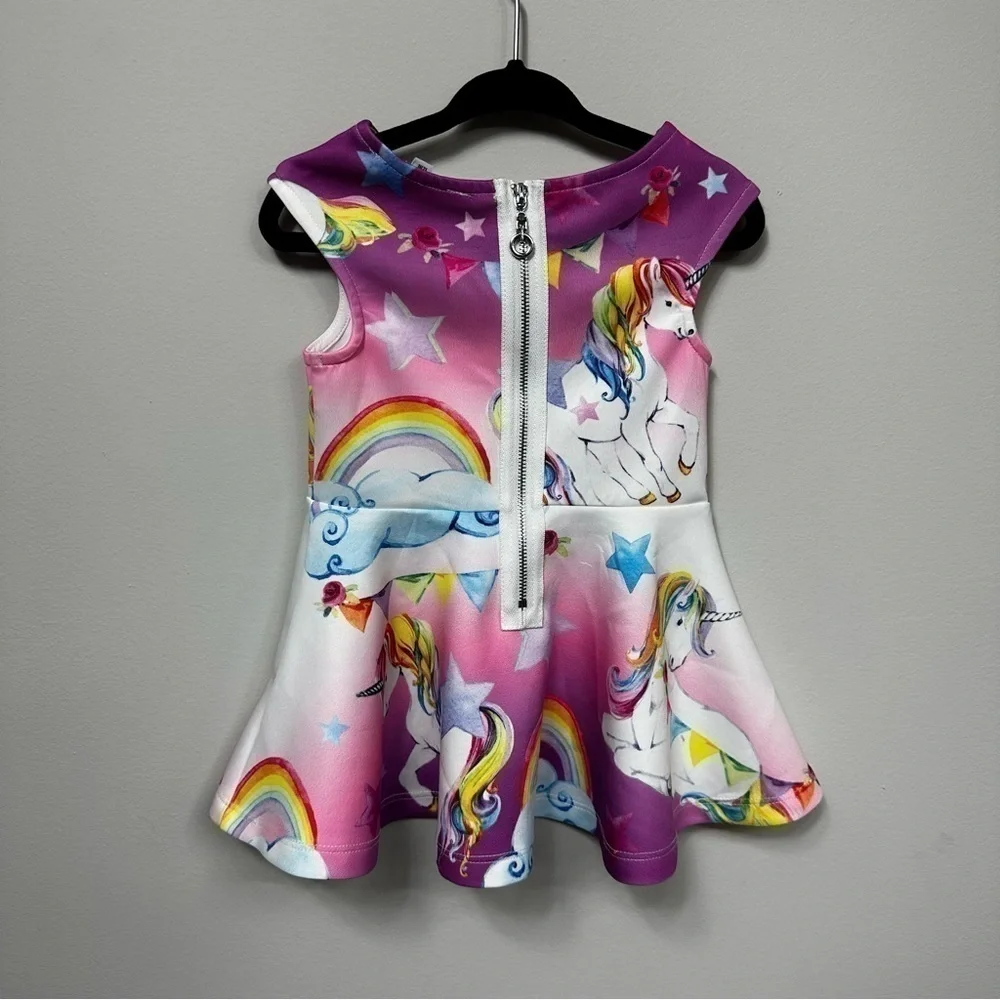 BABY Sara Pink Unicorn Dress in Size 12 months